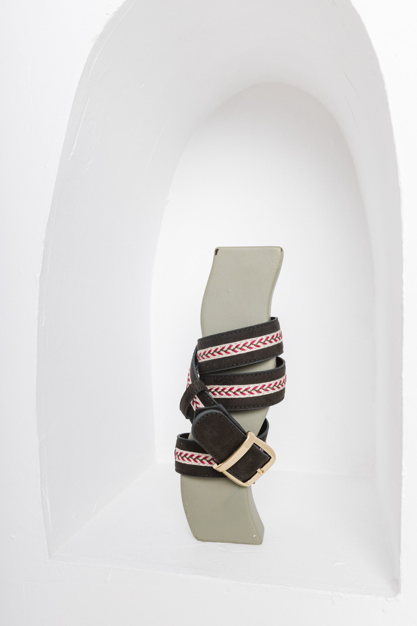 Ceinture Kal kaki galon brodé