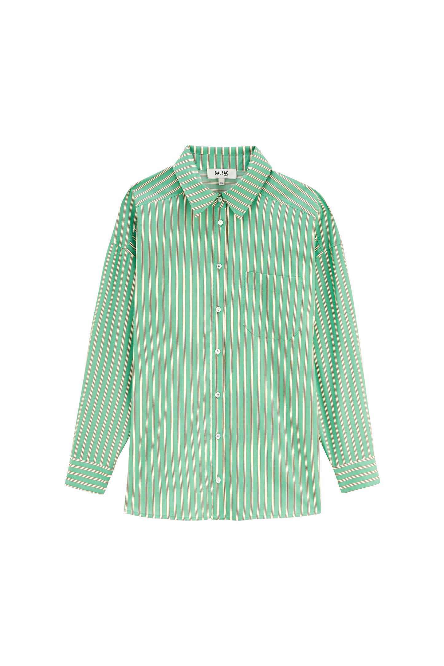 Hector shirt with green and orange stripes