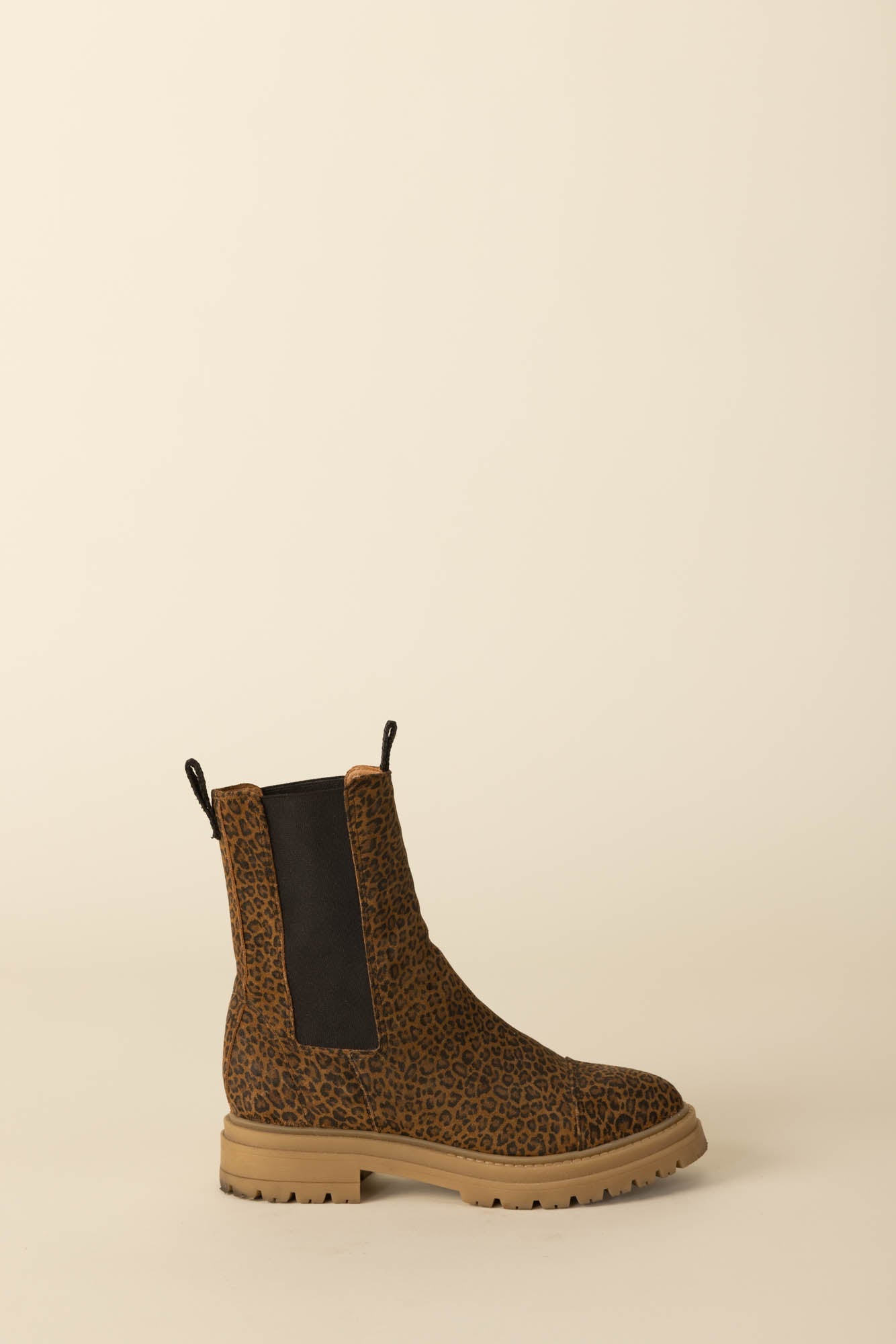 Leopard Fleuron ankle boots