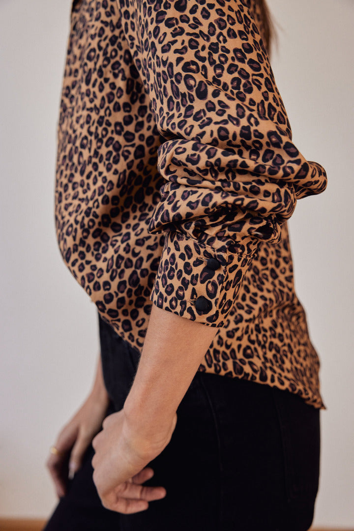 George leopard print shirt