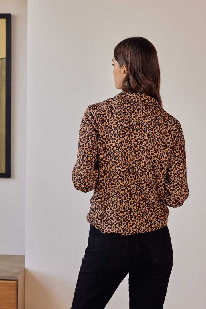 George leopard print shirt