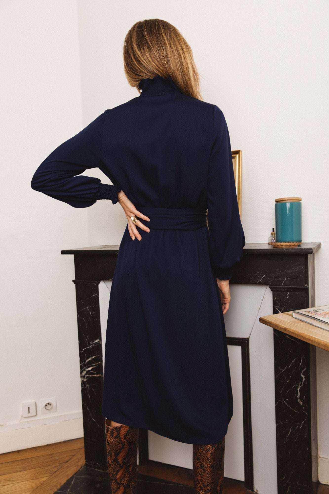 Navy Méline dress