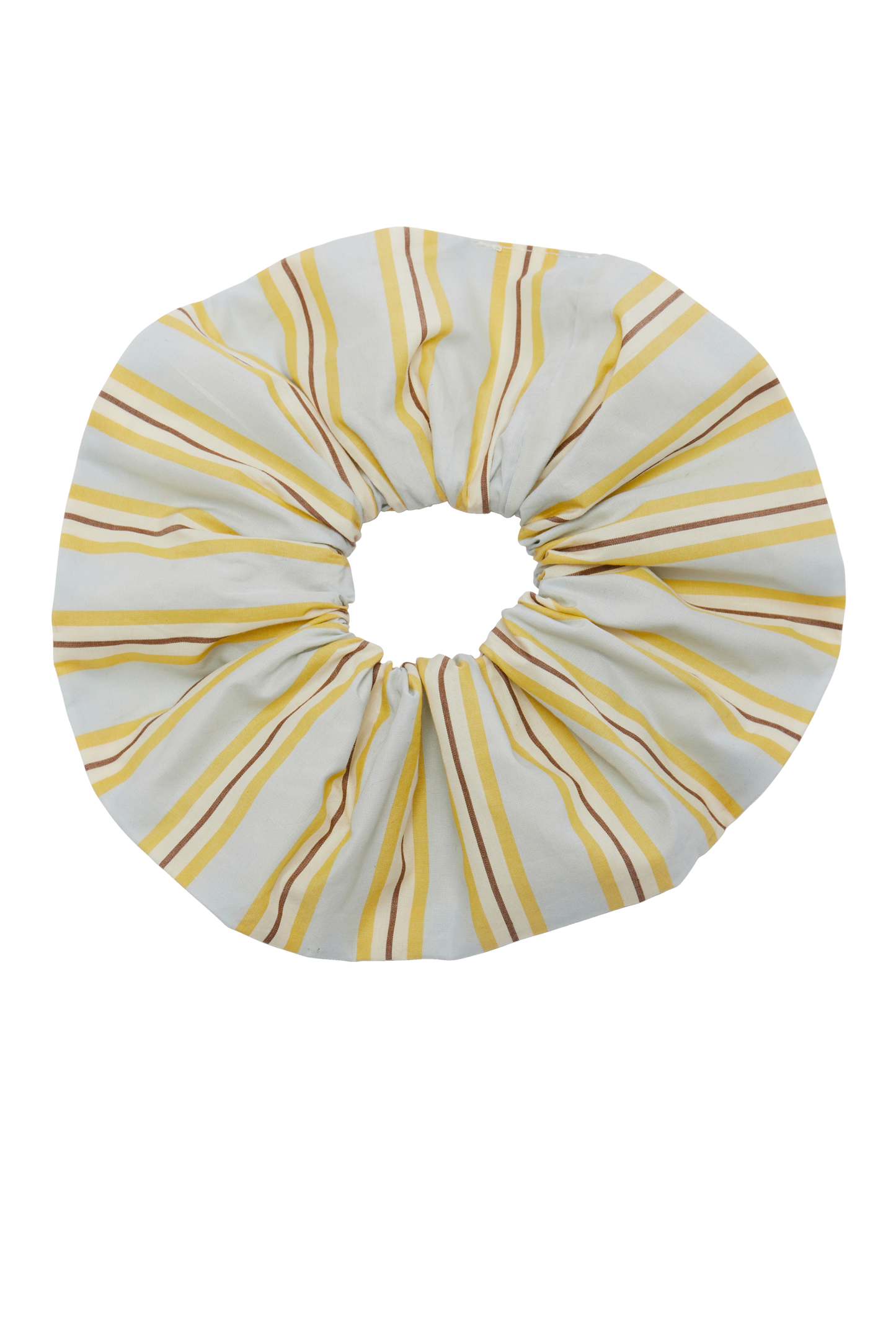 Billy scrunchie, blue and yellow stripe