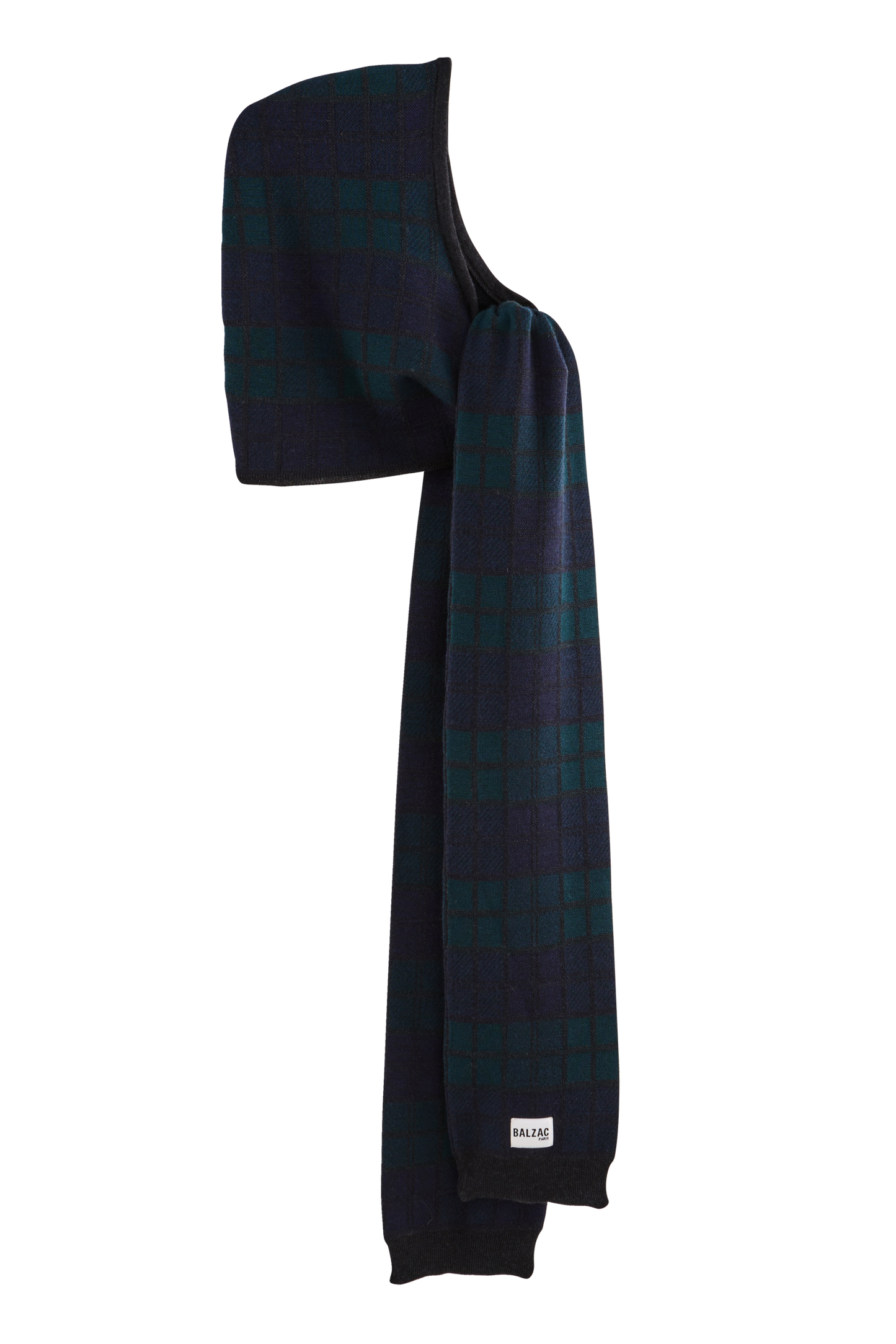 Gigi blue and green tartan balaclava