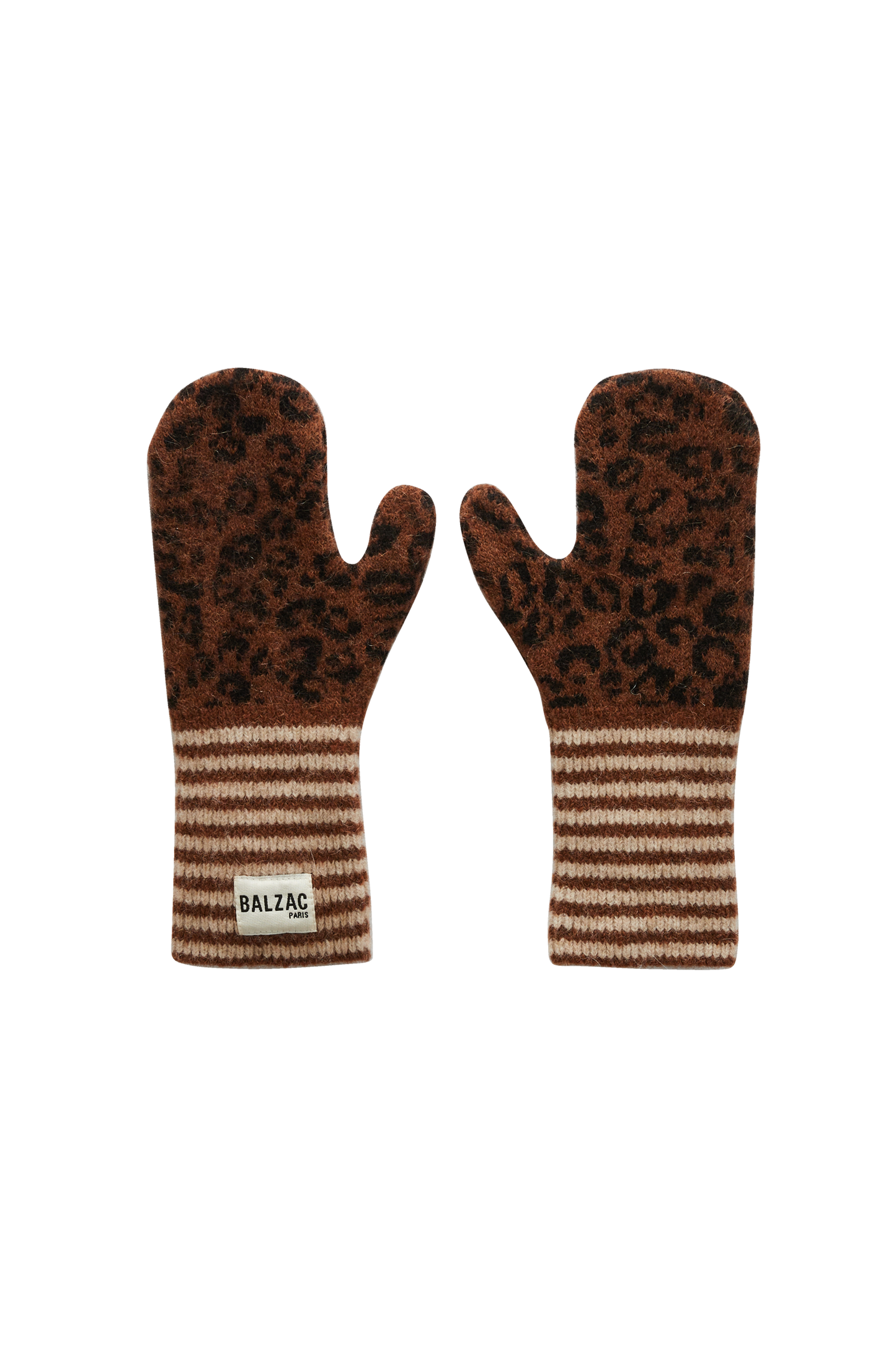 Moufles Maxens léopard fauve