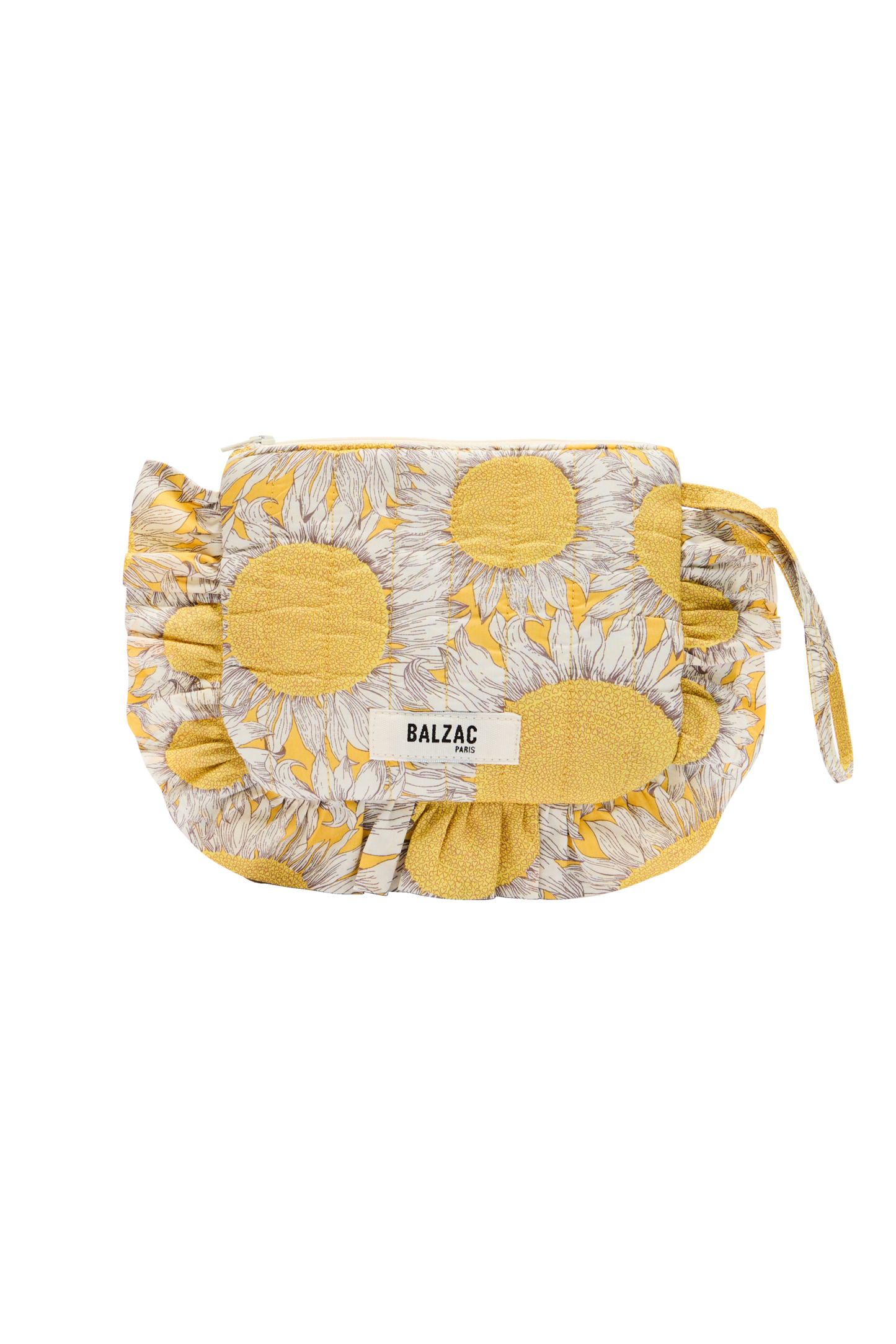 Carline pouch with yellow Liberty sunflowers print