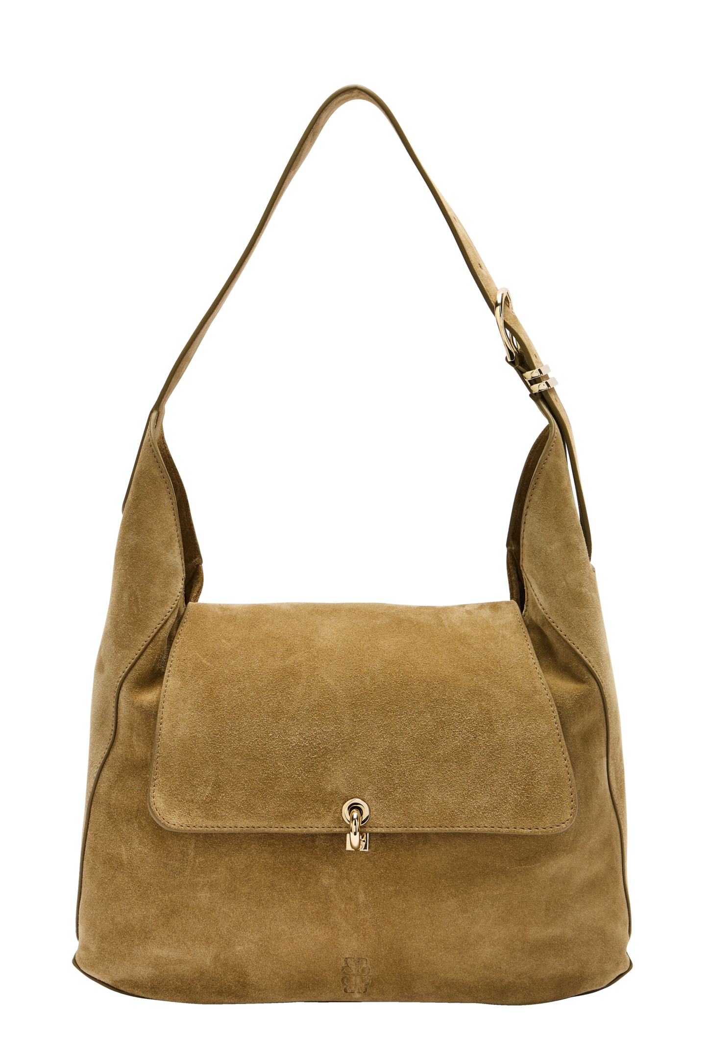 Gala bag in khaki split leather