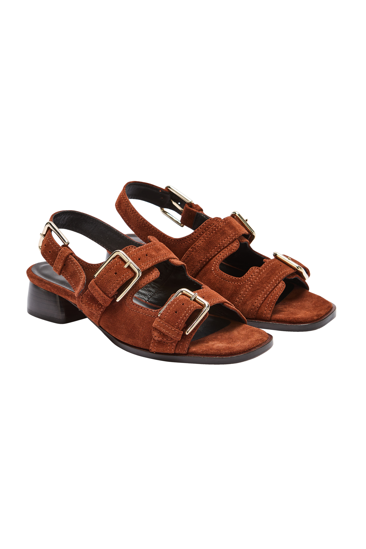 Flor brick suede sandals
