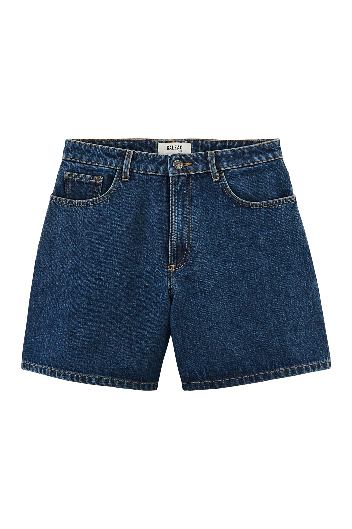 Maylone denim blue midi shorts