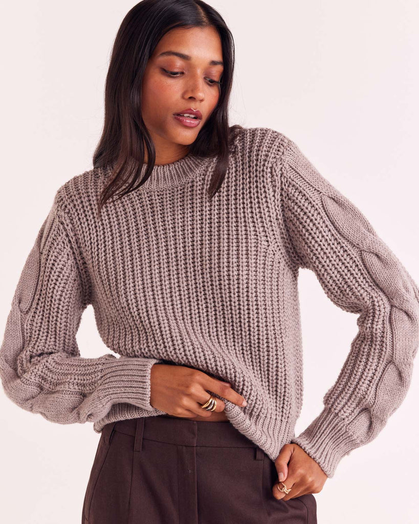 Andrew beige sweater - Balzac Paris