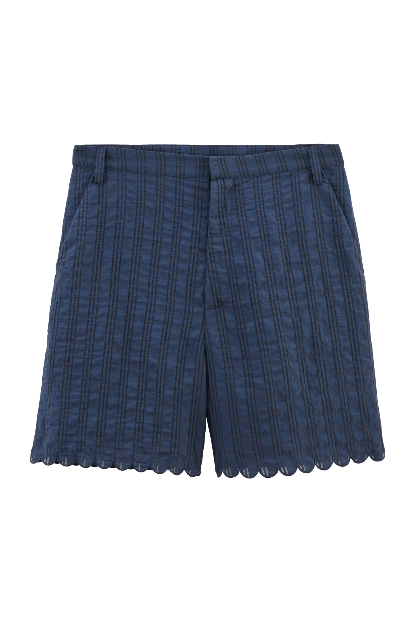 Short Cirilo marine texturé