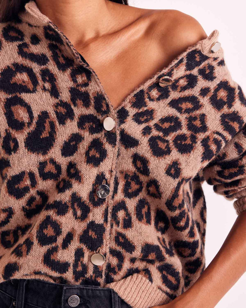 Cardigan Idole léopard