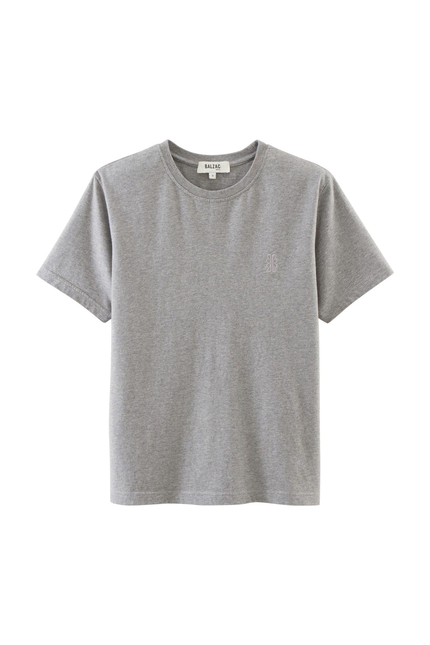 Tee-shirt Bree gris chiné brodé