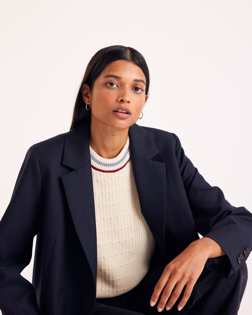 Veste Pacome bleu marine foncé