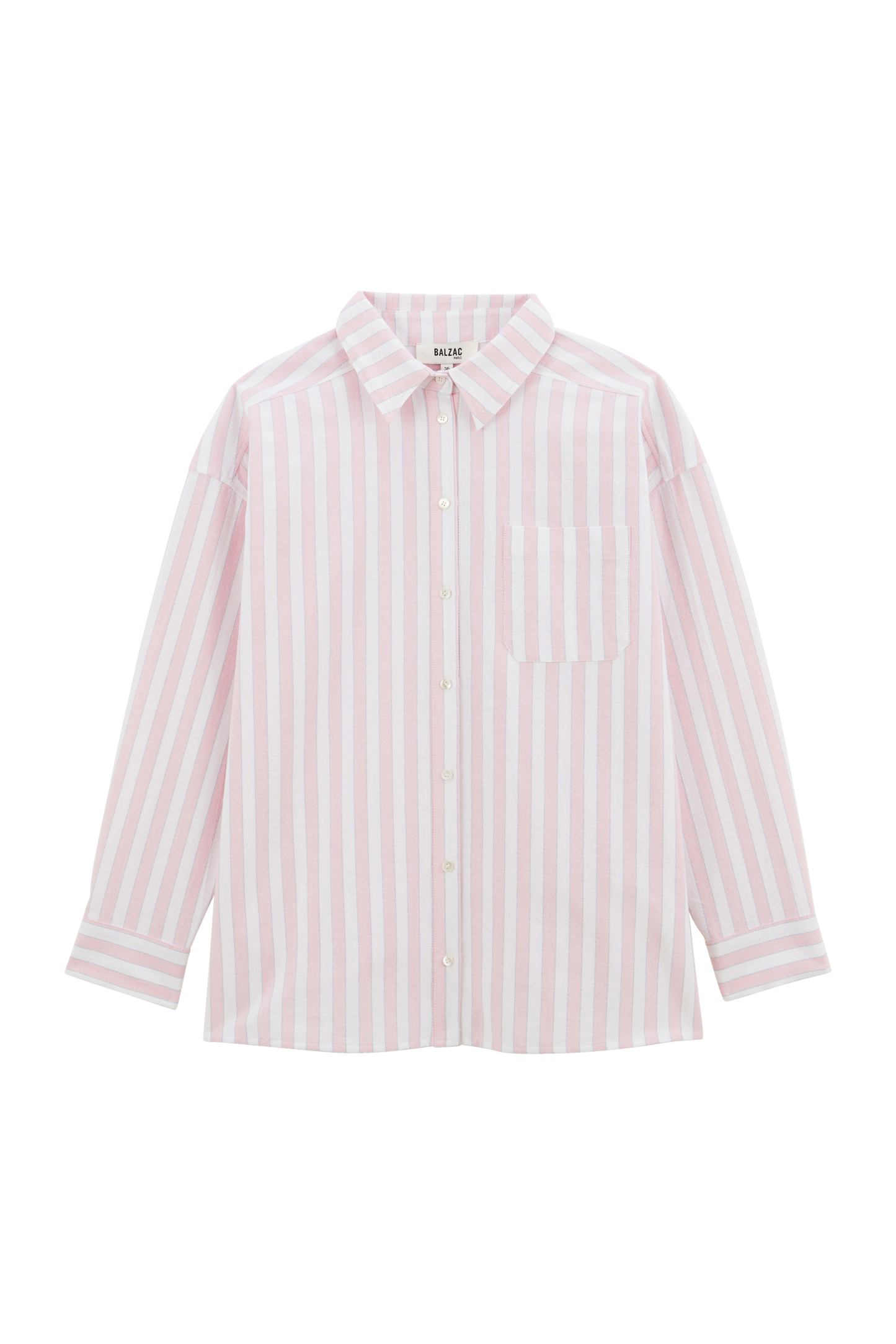 Chemise Hector rayures rose et blanc