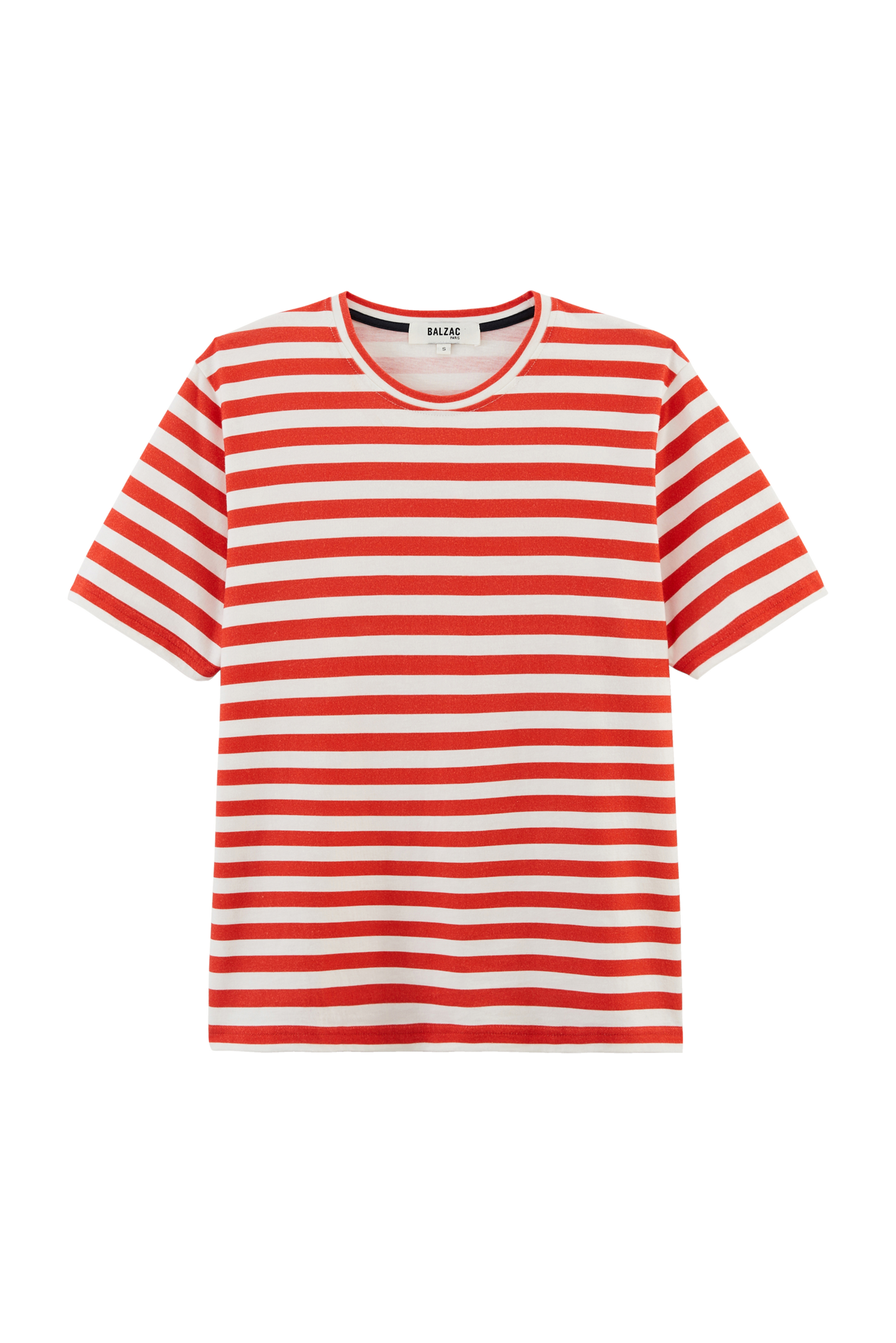 Tee shirt Bree rayures rouge coquelicot et blanc