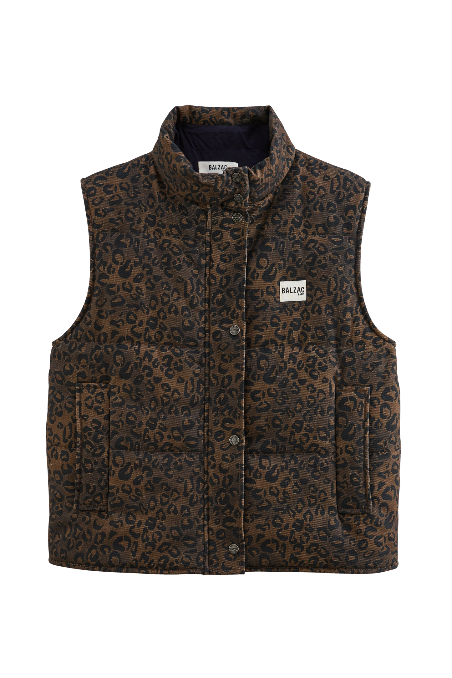 Veste Clovis léopard fauve chocolat