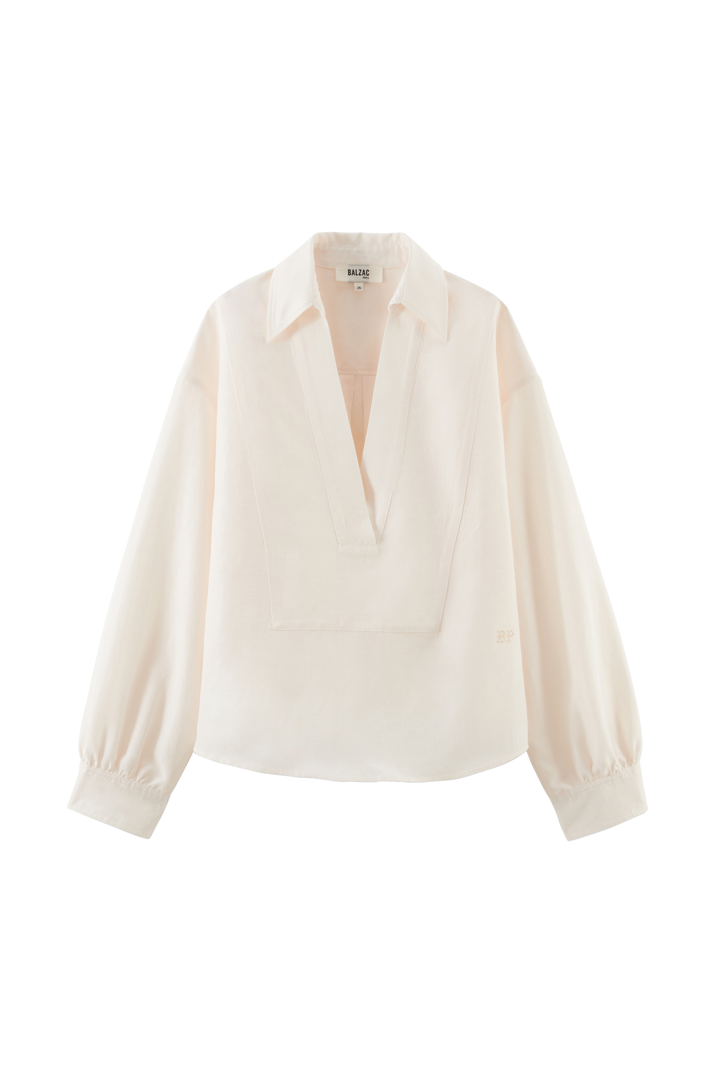 Basile light peach blouse