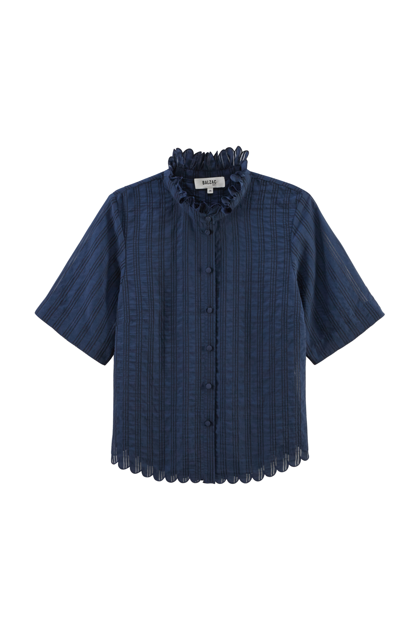 Chemise Amato marine texturé
