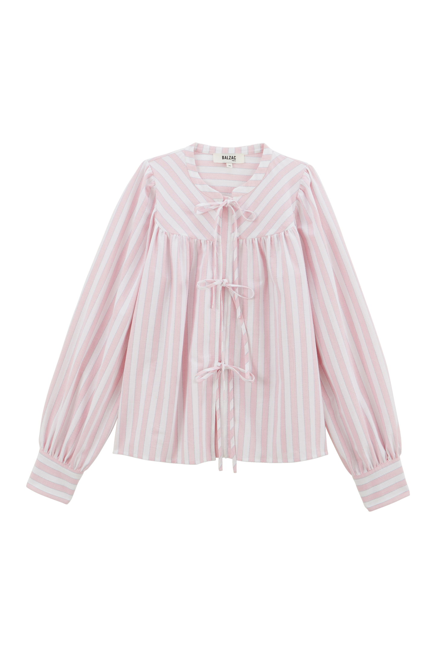 Chemise Josefina rayures rose et blanc