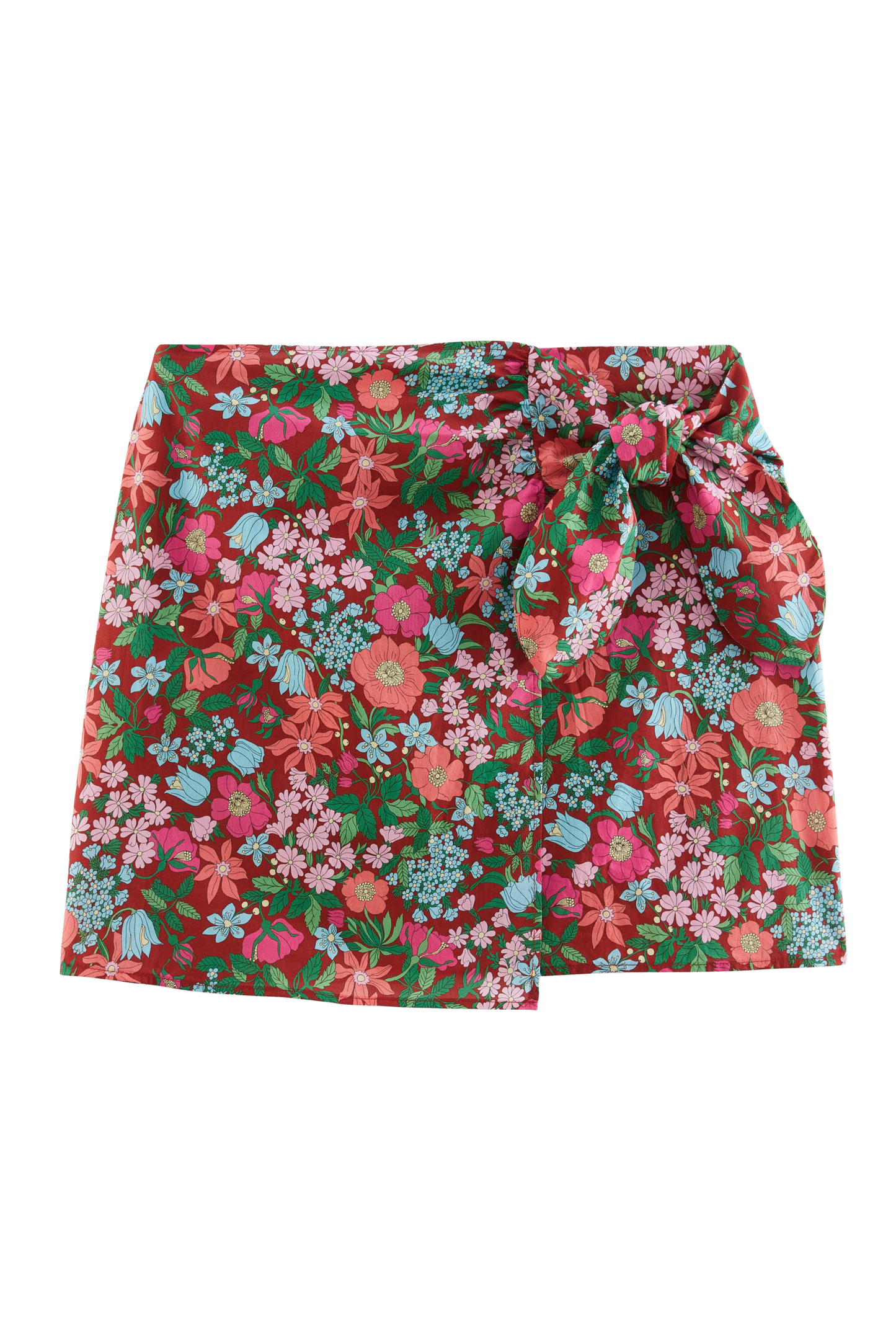 Myriel skirt in pink and burgundy Liberty print