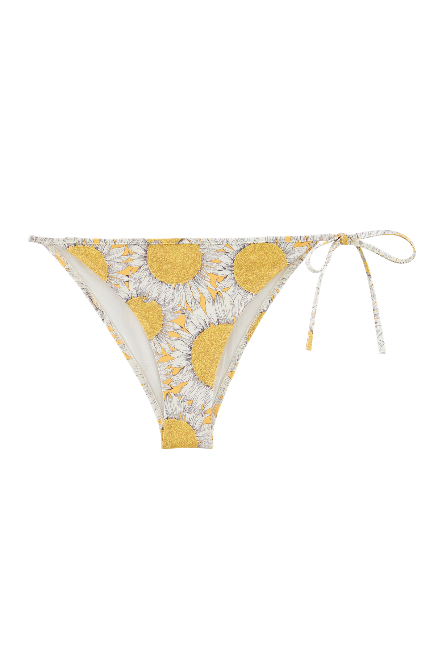 Ilona swimsuit bottom in yellow Liberty sunflowers print