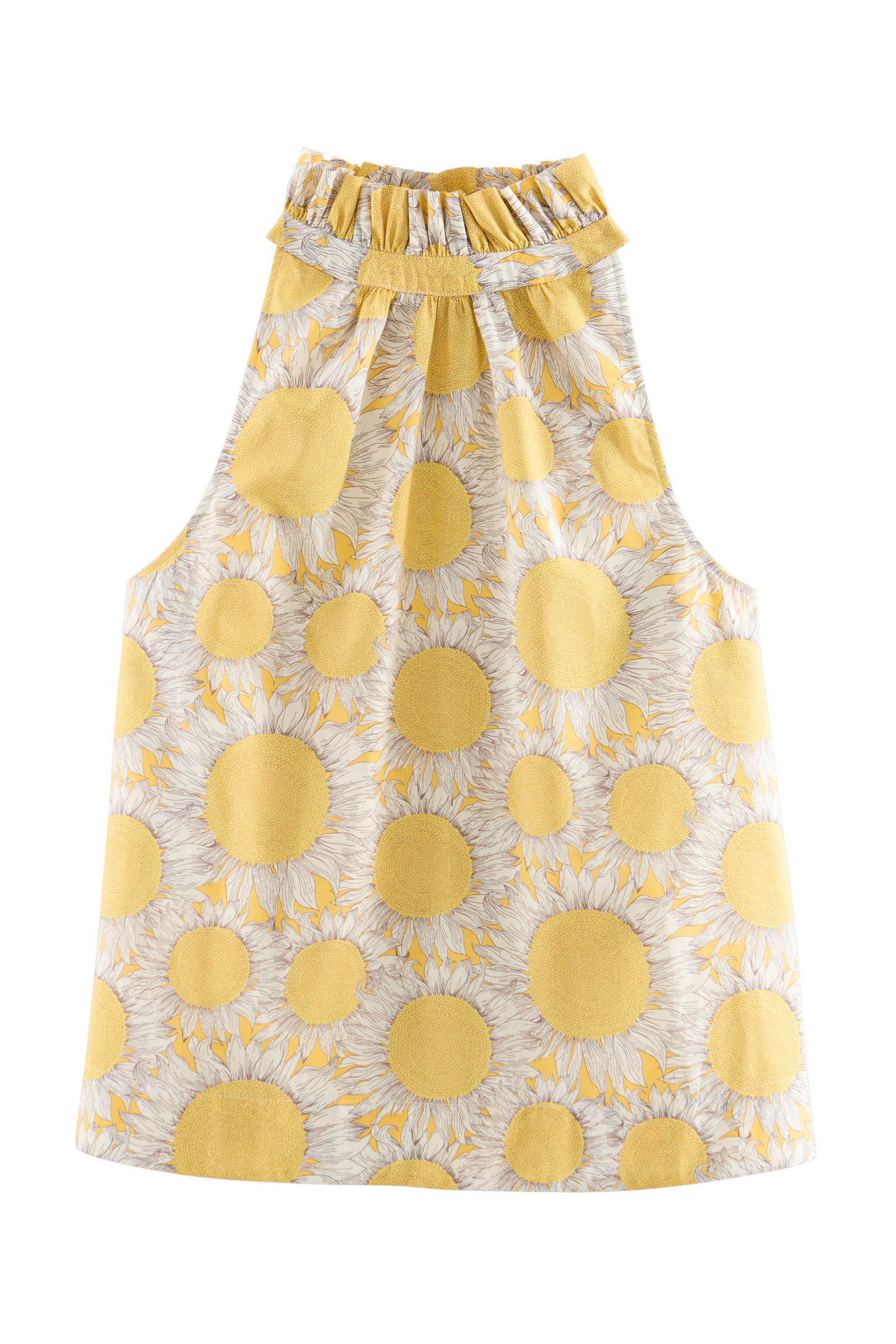 Leonora sunflower liberty print top