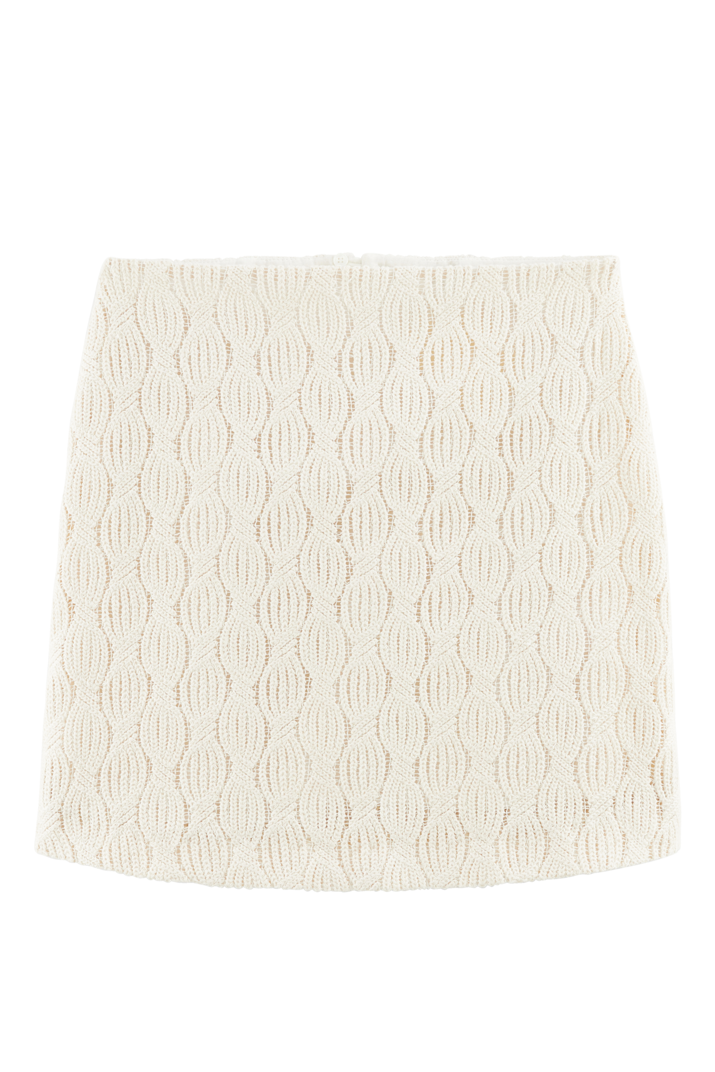 Ecru wave guipure Dorisa skirt