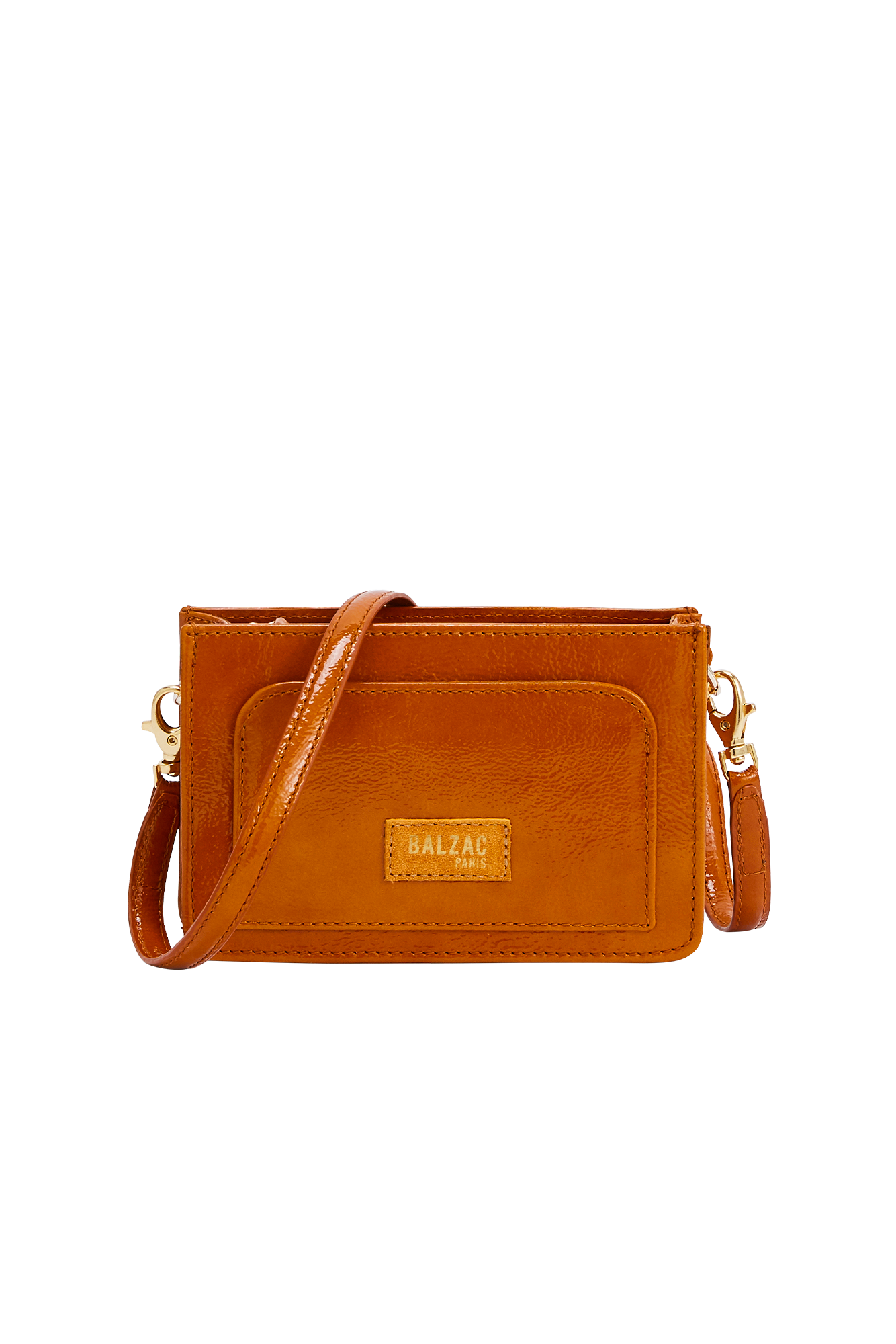 Sac Martie vernis froissé moutarde