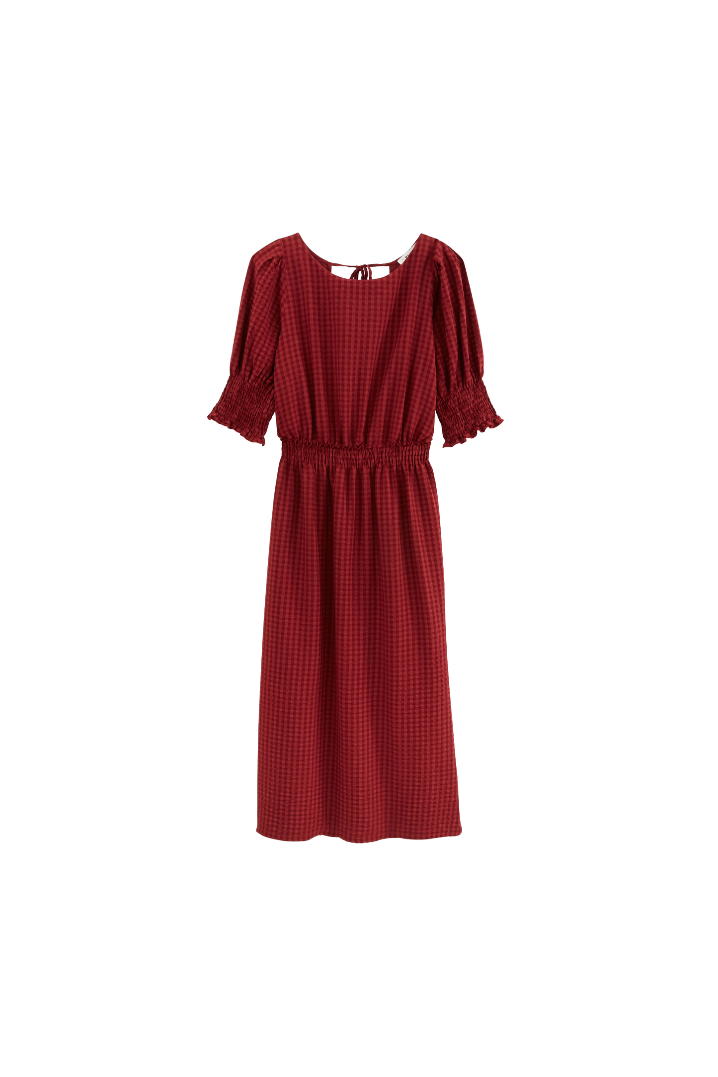 Robe Céleste vichy bordeaux