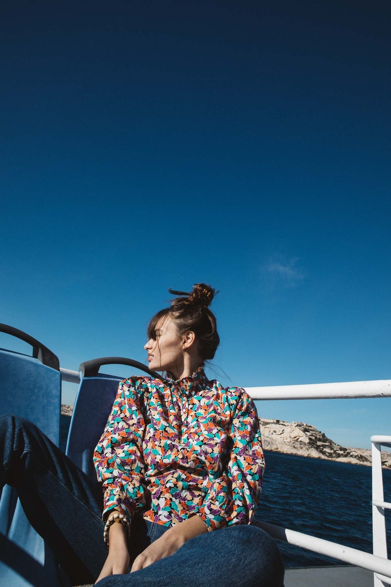 Blouse Neptune coquillage coton bio