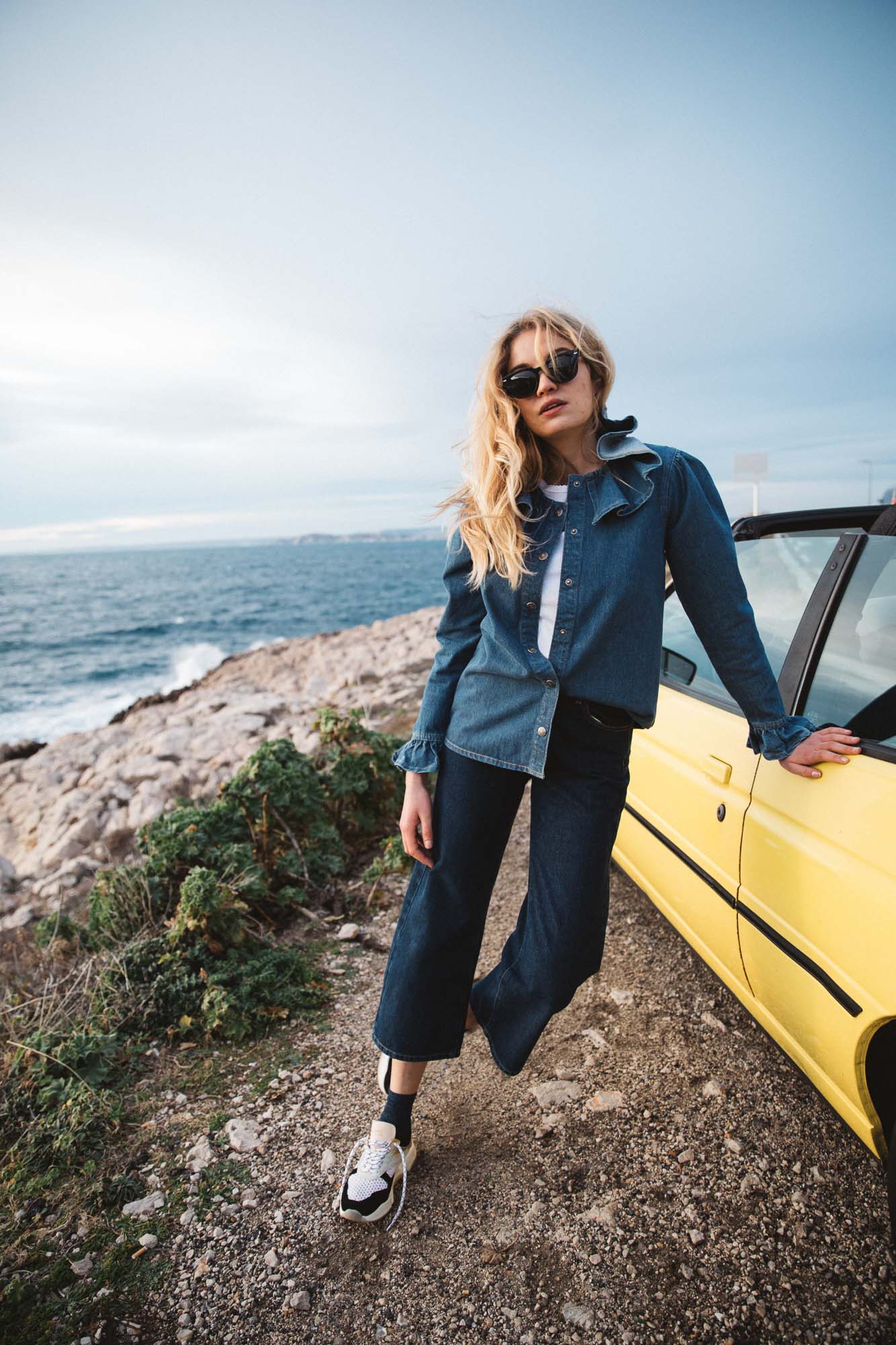 Chemise Rivage jean coton