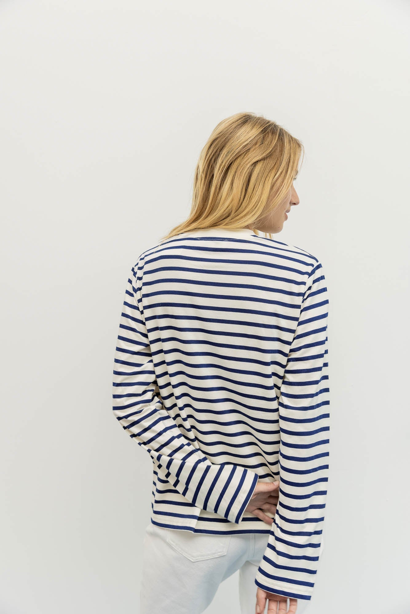 Striped George Literary Top