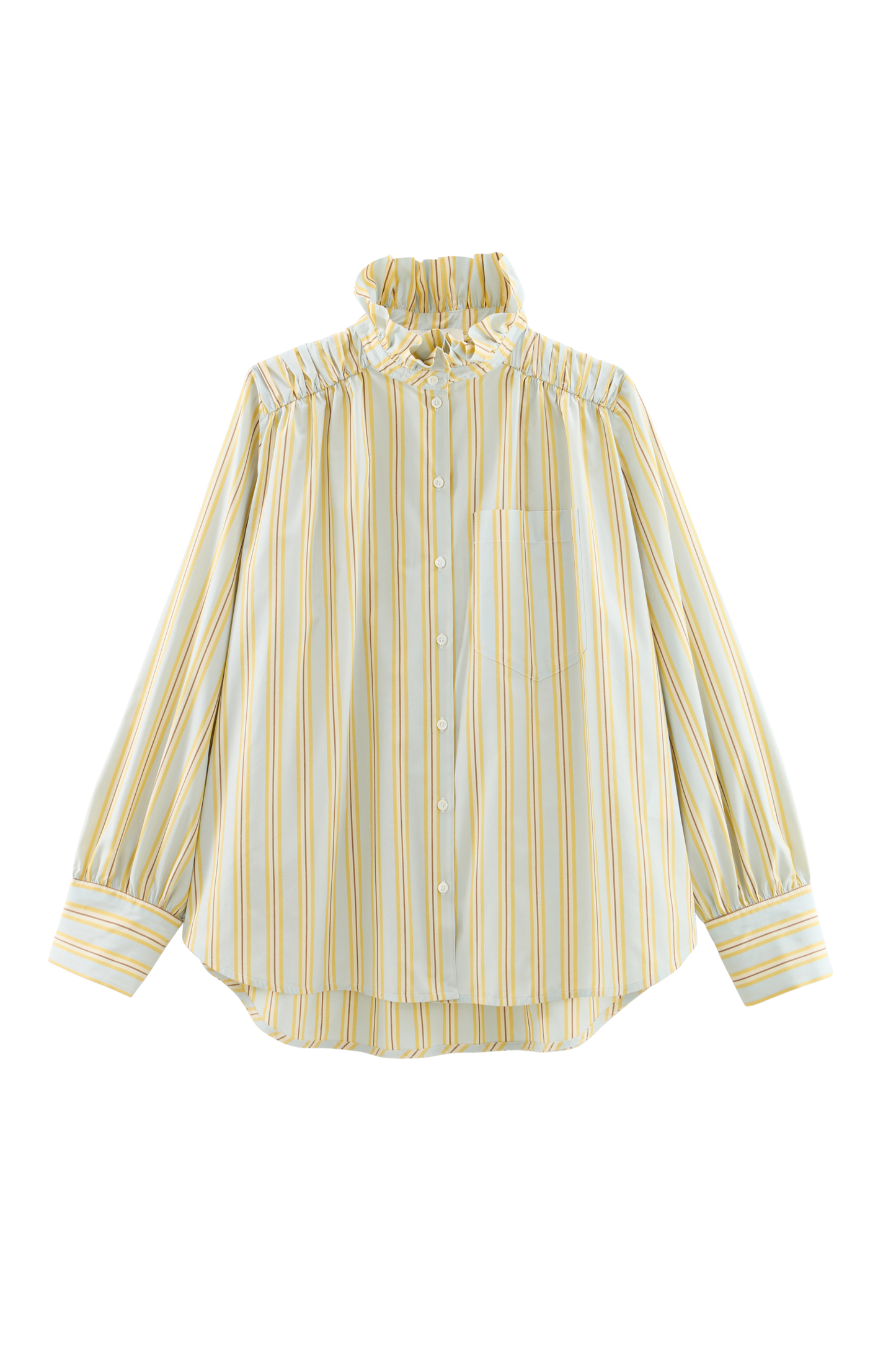 Leonor blue and yellow striped shirt