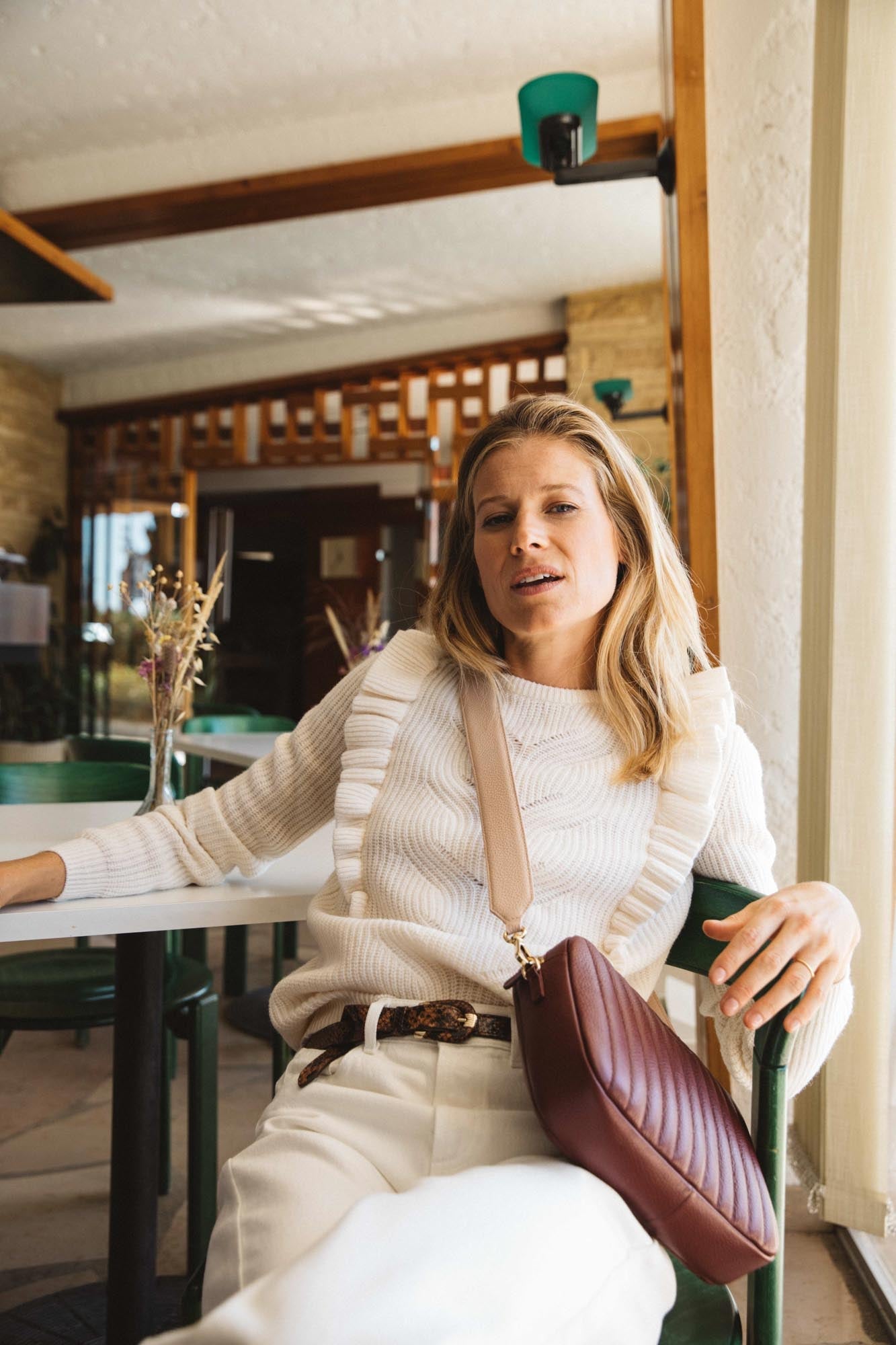 Vivianne ecru wool sweater