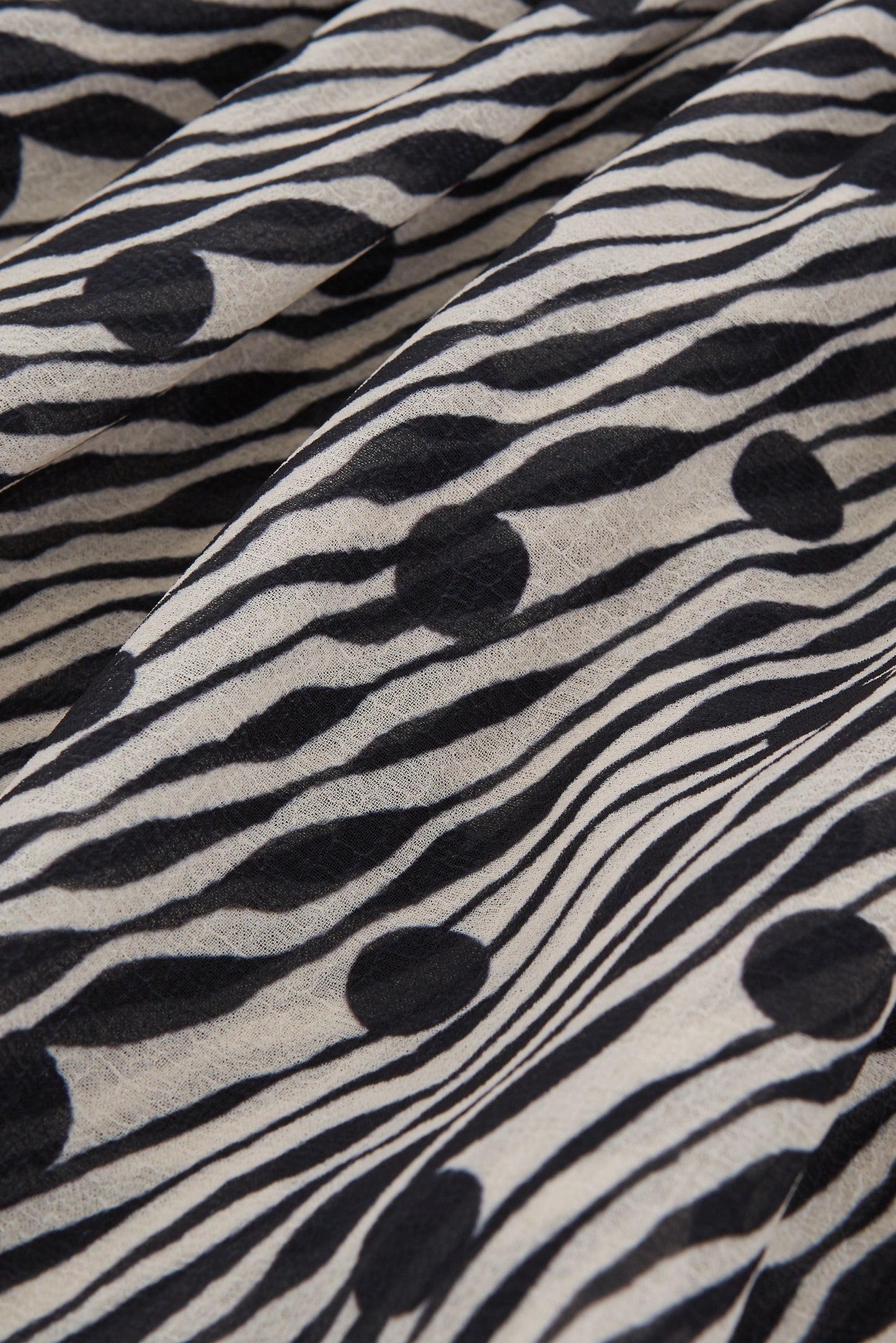 Polka Dot Zebra Print Izel Dress