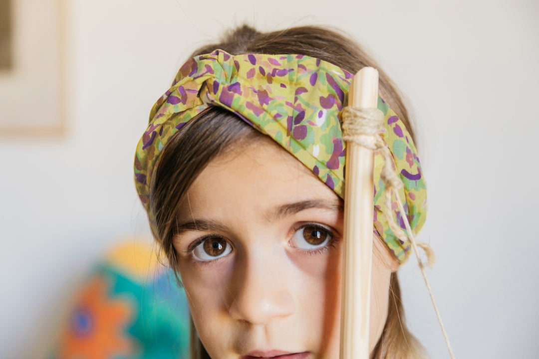 Bandeau Enigme imprimé fleuri