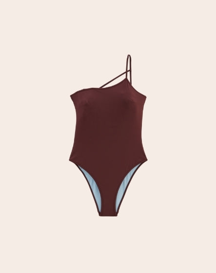 Rebeca plum one-piece swimsuit