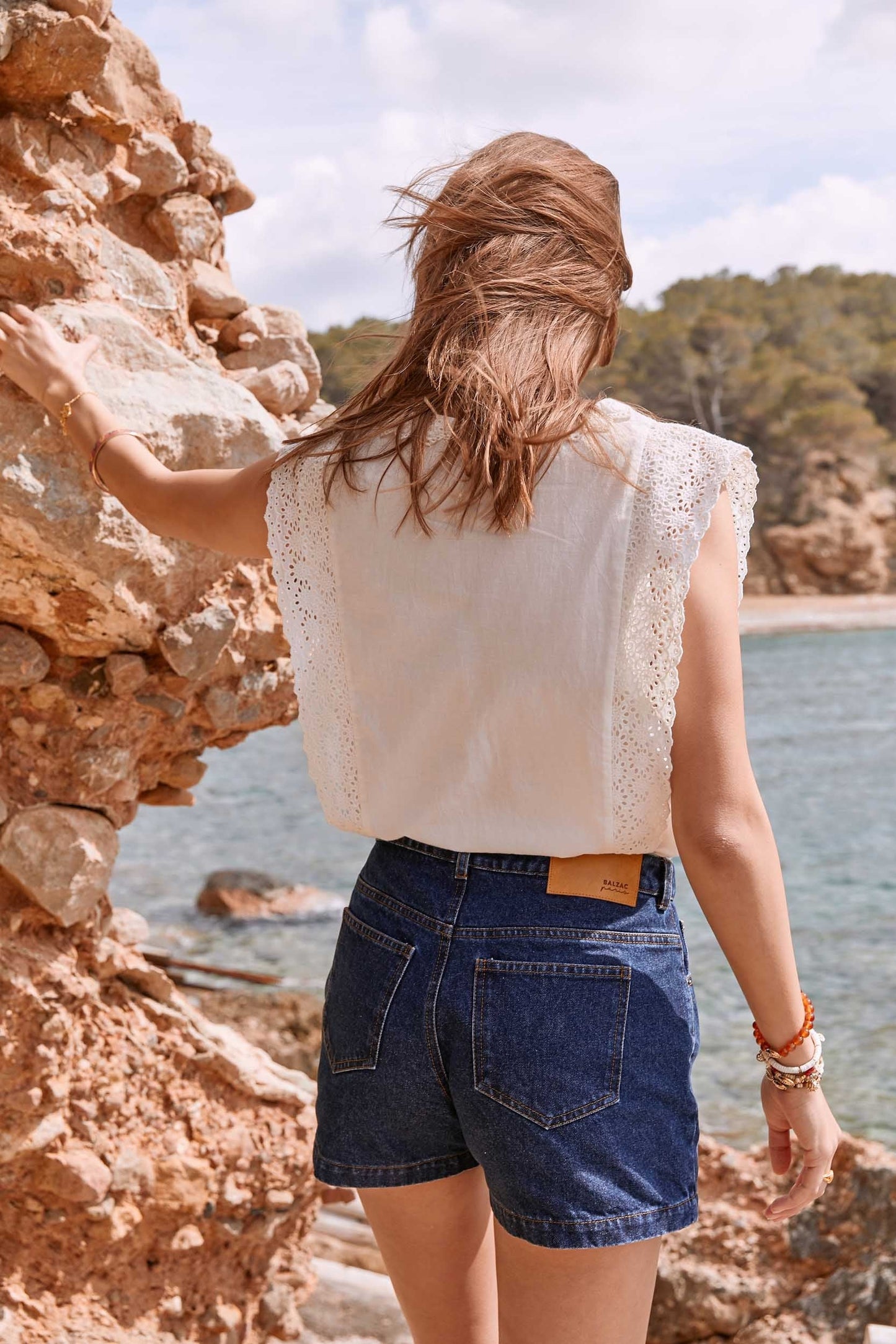 Camilla natural white shirt