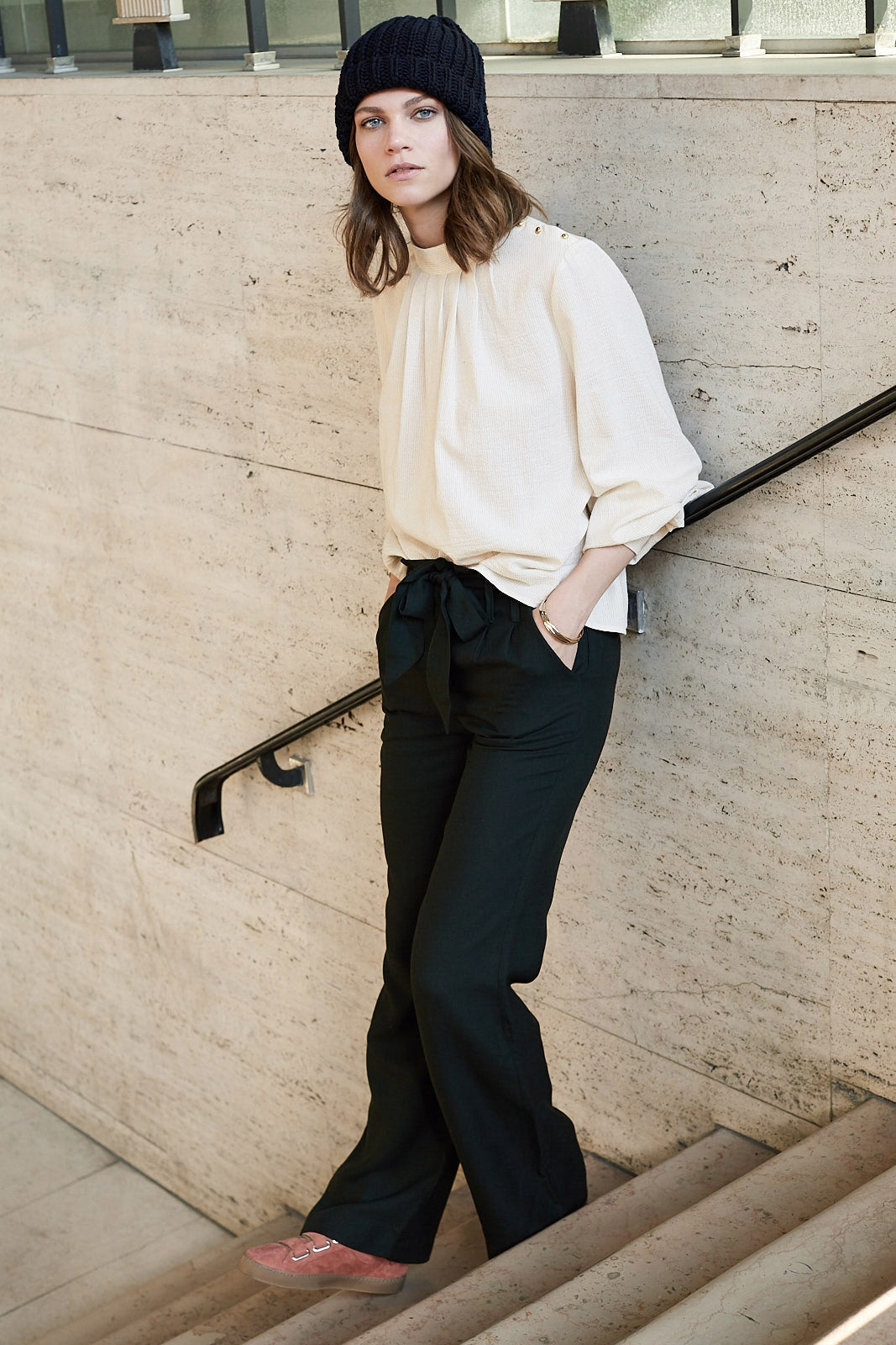 Iridescent ecru Billie blouse