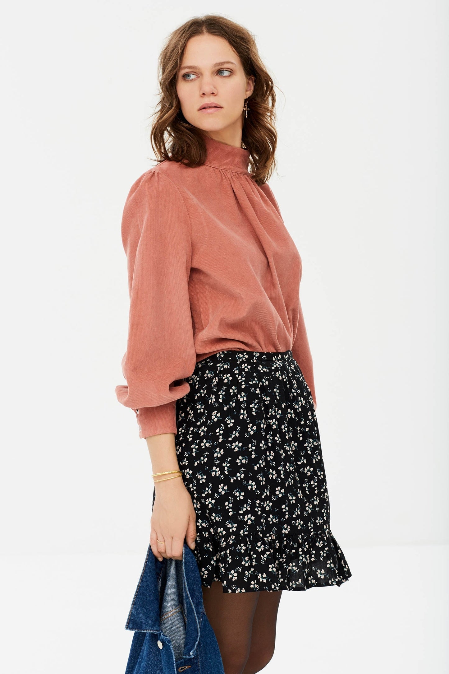 Alexia black skirt with flowers