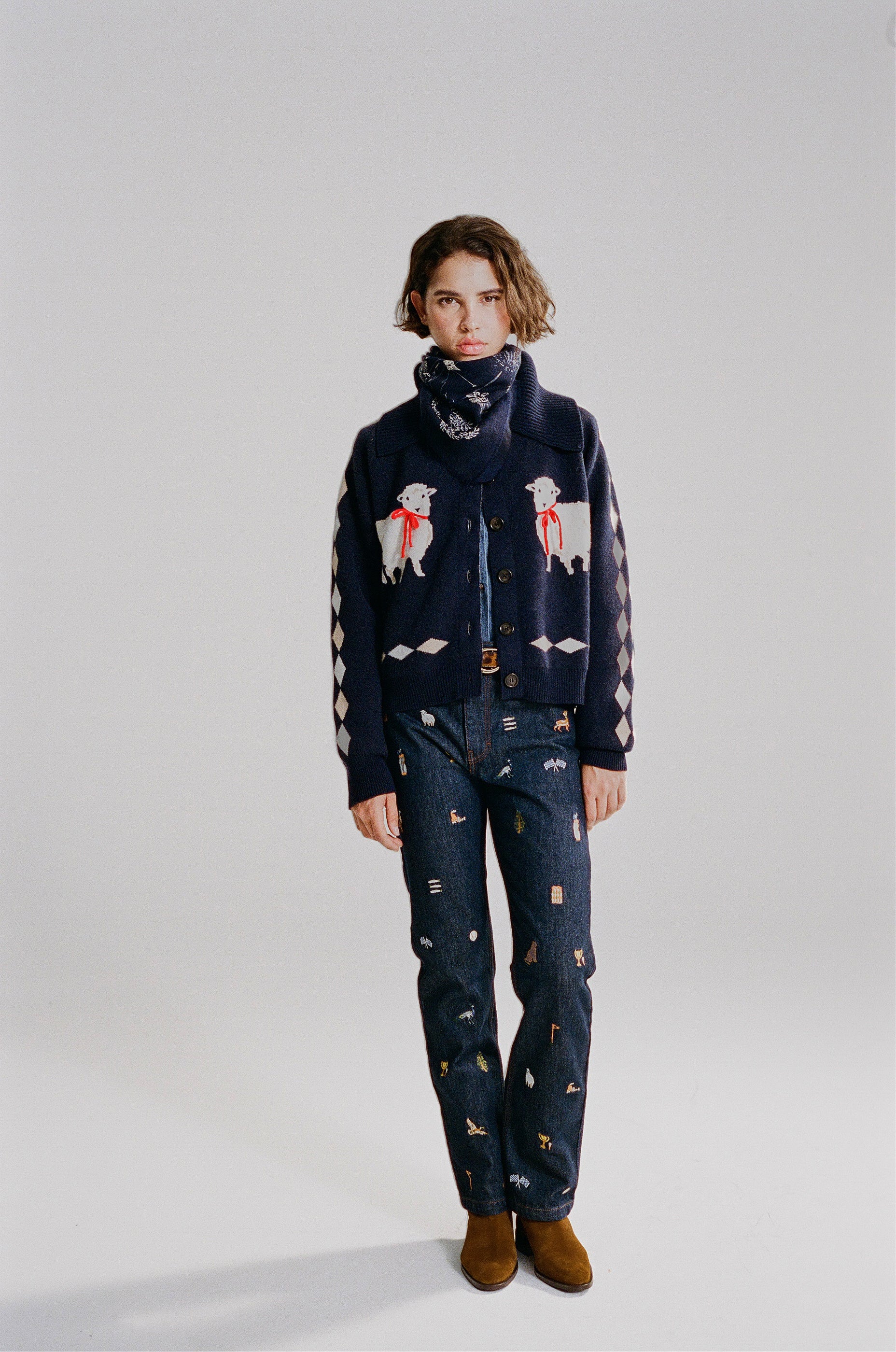 Cardigan Cecilia navy blue