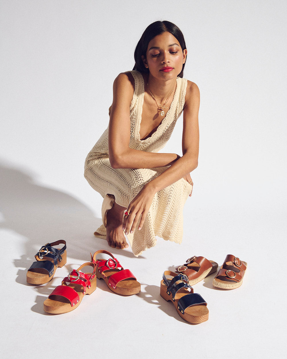 Sandals Lysia red