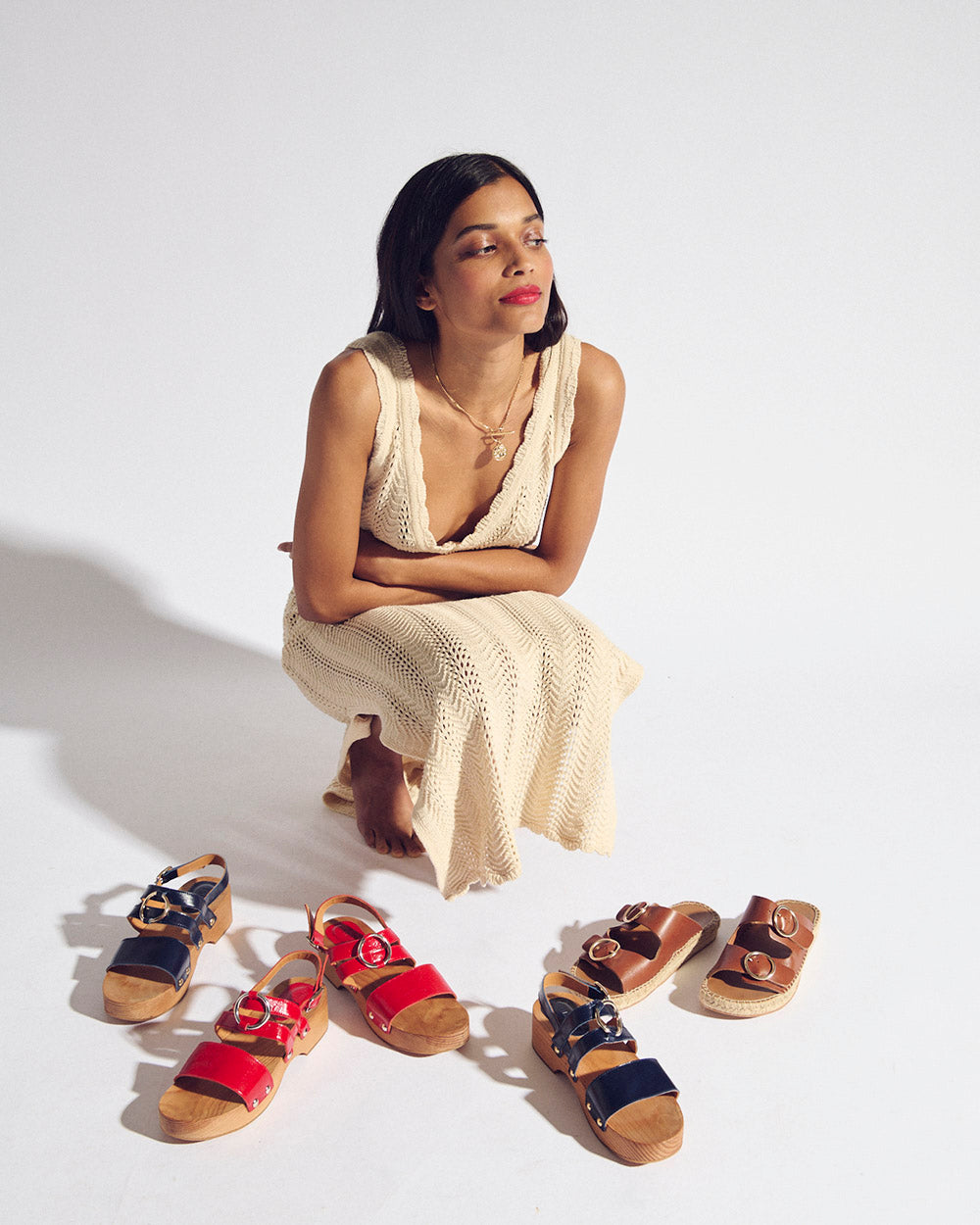 Sandals Lysia red