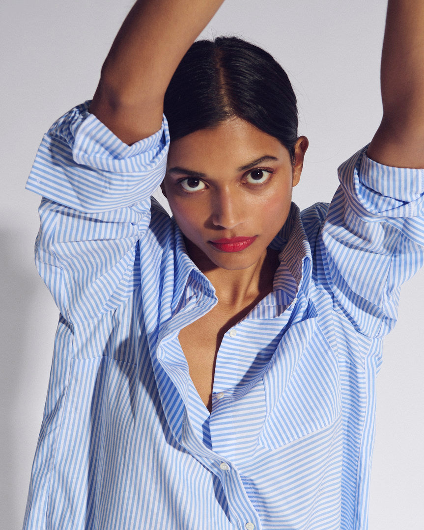 Shirt Ulysse stripes blue and white