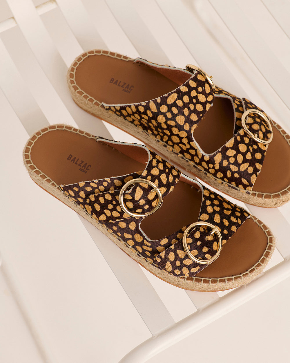 Sandals Tournesol moucheté sand