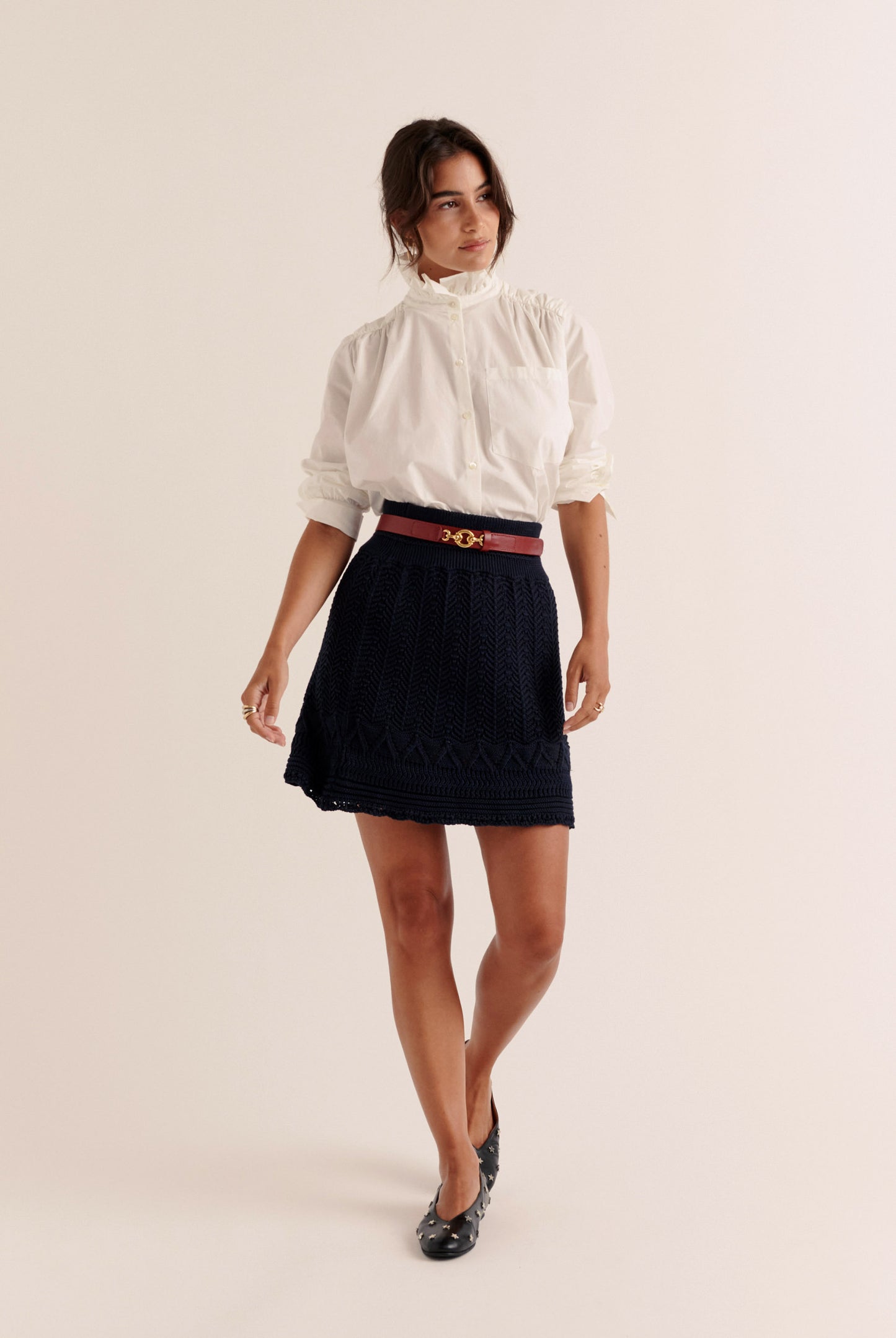 Phoebe Navy Skirt