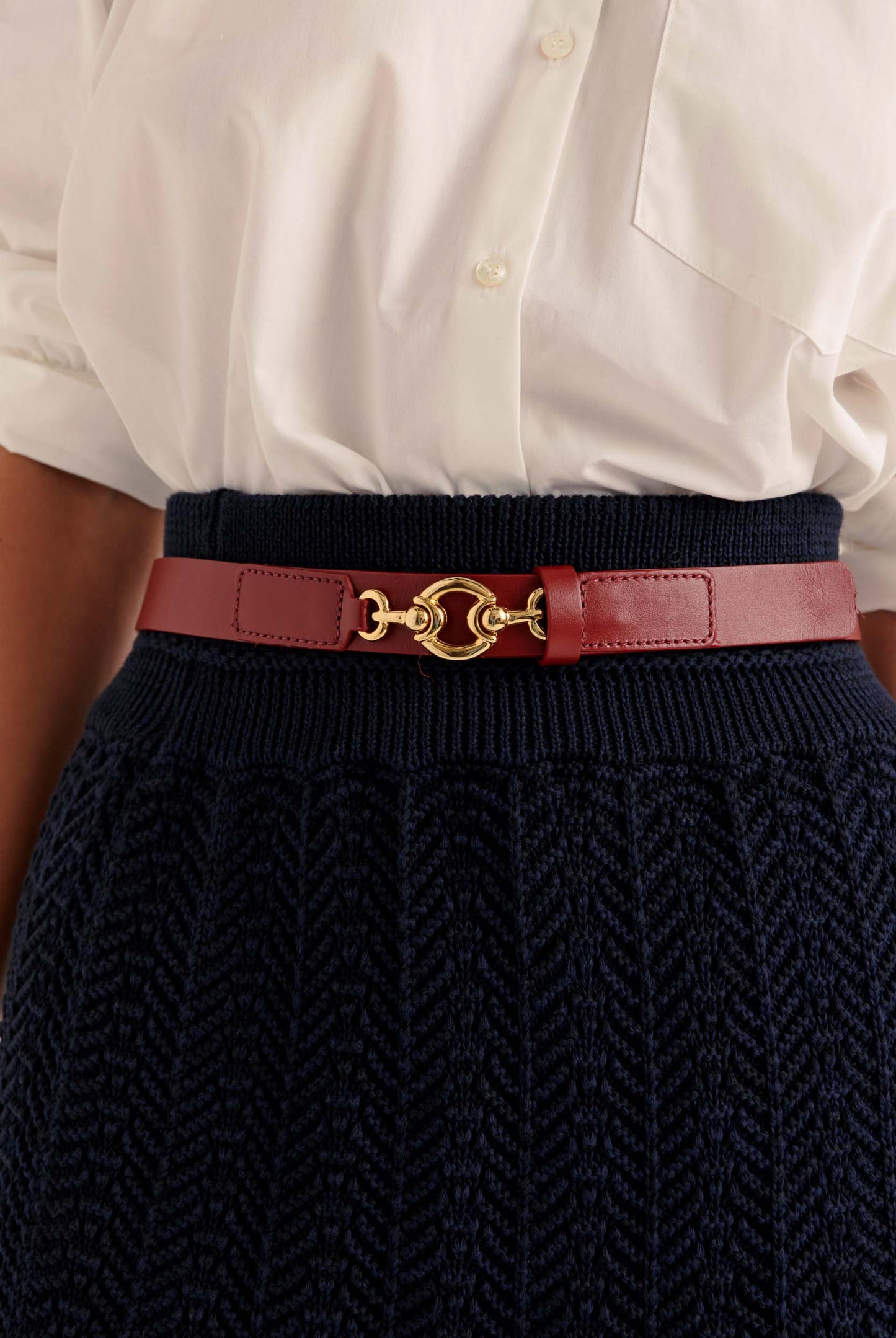 Ceinture Brandon bordeaux