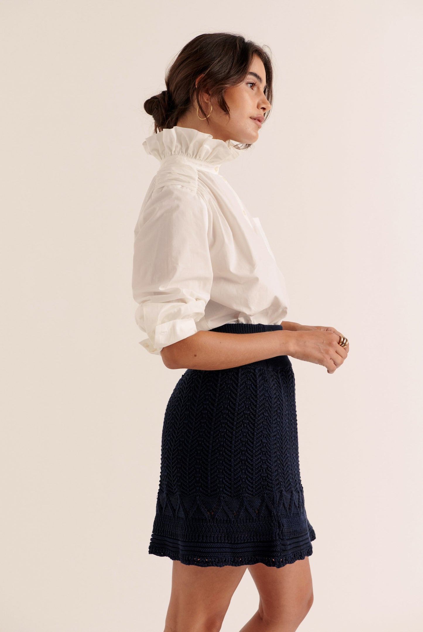 Phoebe Navy Skirt