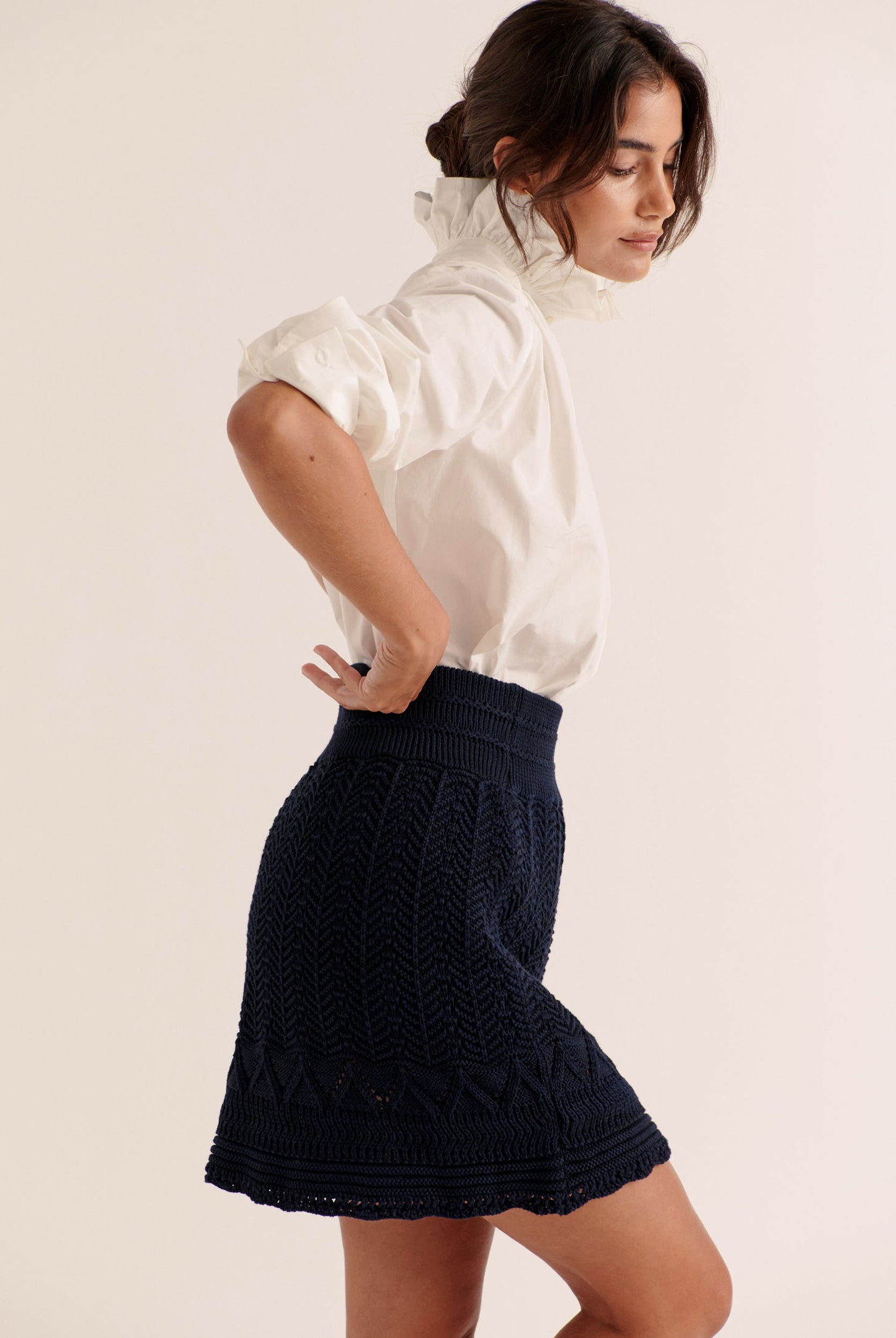 Phoebe Navy Skirt